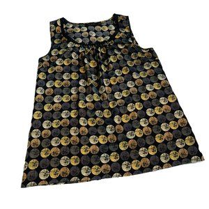 The Limited Top Womens Medium Cami Textured Circle Prints Sleeveless Lightweight